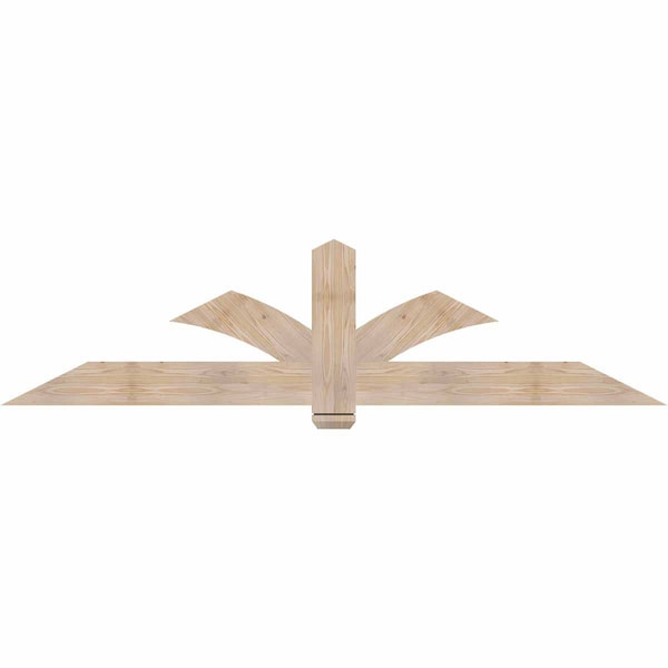 Ekena Millwork Redmond Smooth Timber Gable Bracket, Douglas Fir, 84"W x 21"H x 1 1/2"D x 5 1/2"F, 6/12 Pitch GBW084X21X0206RED00SDF - main